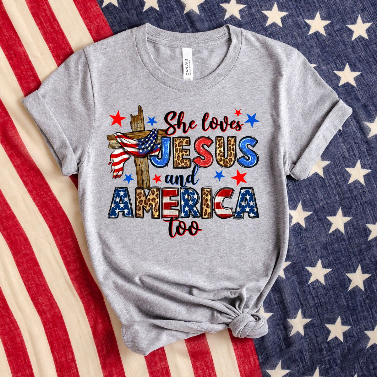 She loves Jesus & America too-47022-DTF transfer