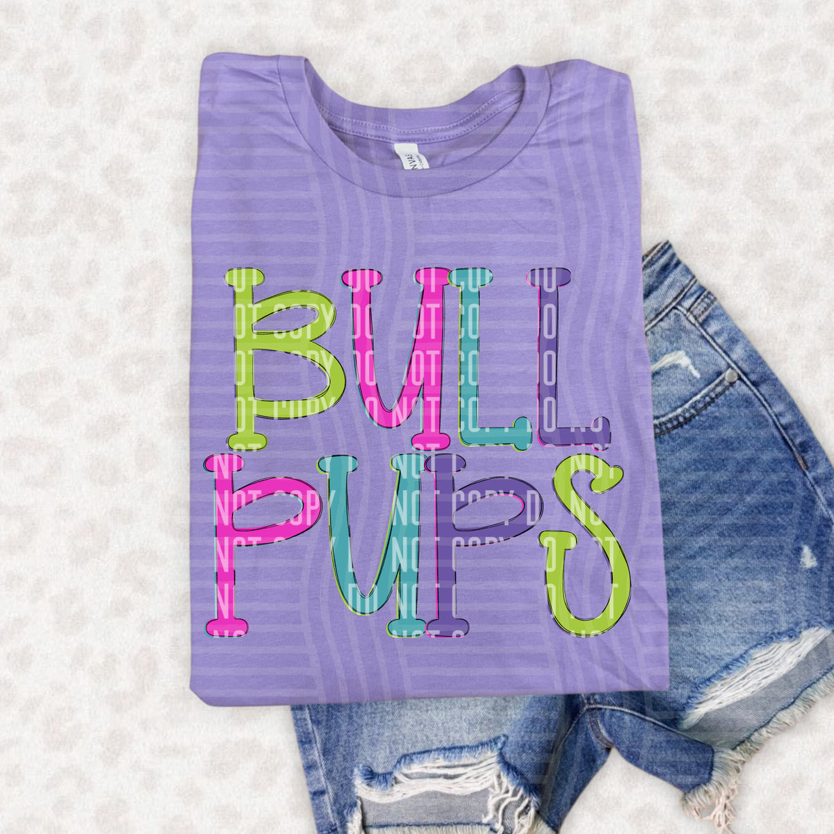 Bullpups Rainbow Bold Mascot (Caplinger) DTF Transfer