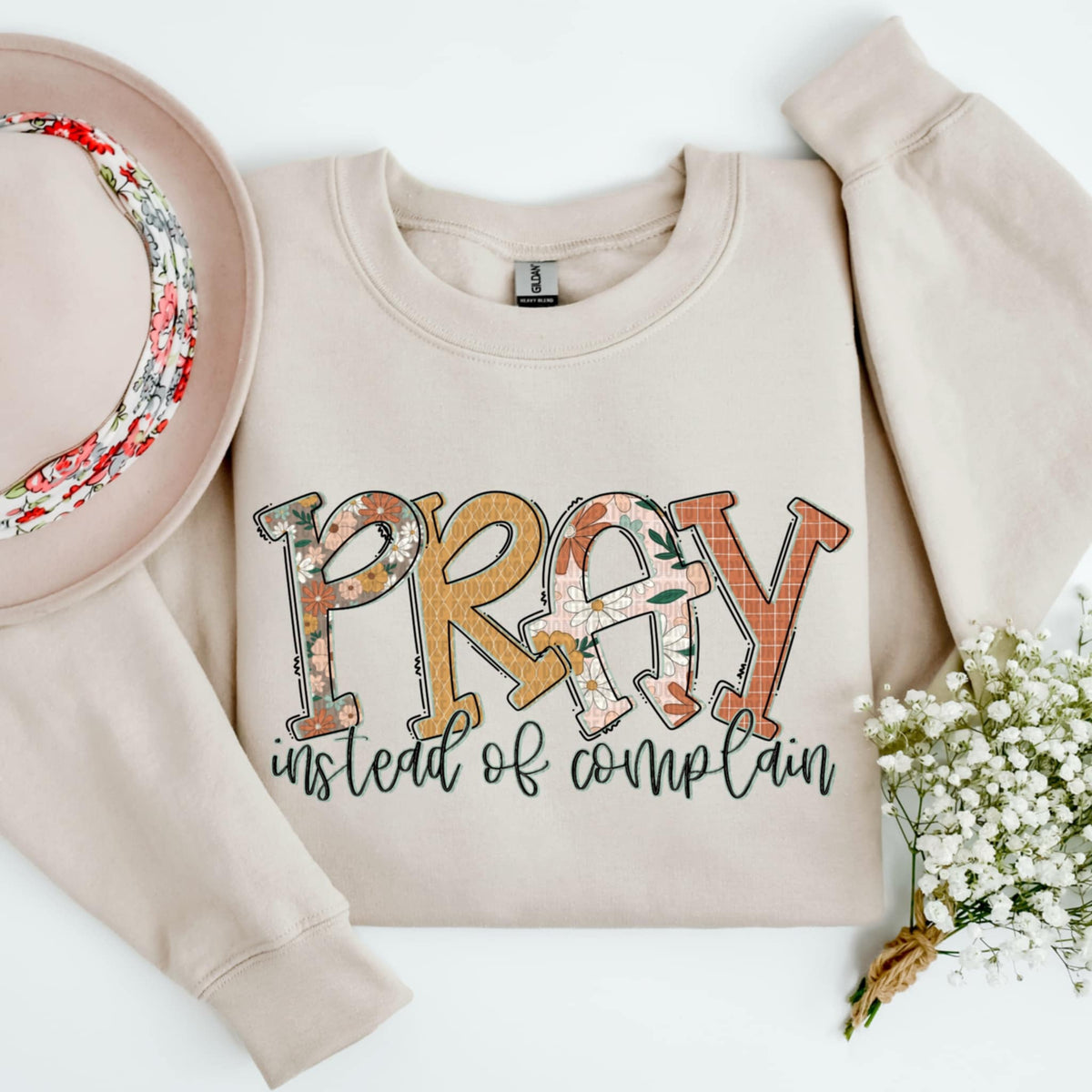 Pray instead of complain (SDD) 91984 DTF transfer