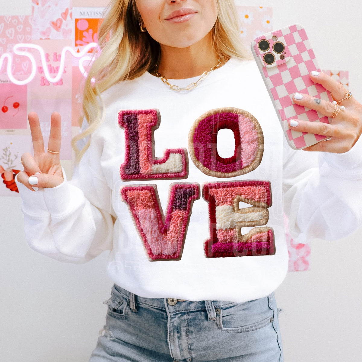 Love patchwork (SBB) DTF transfer