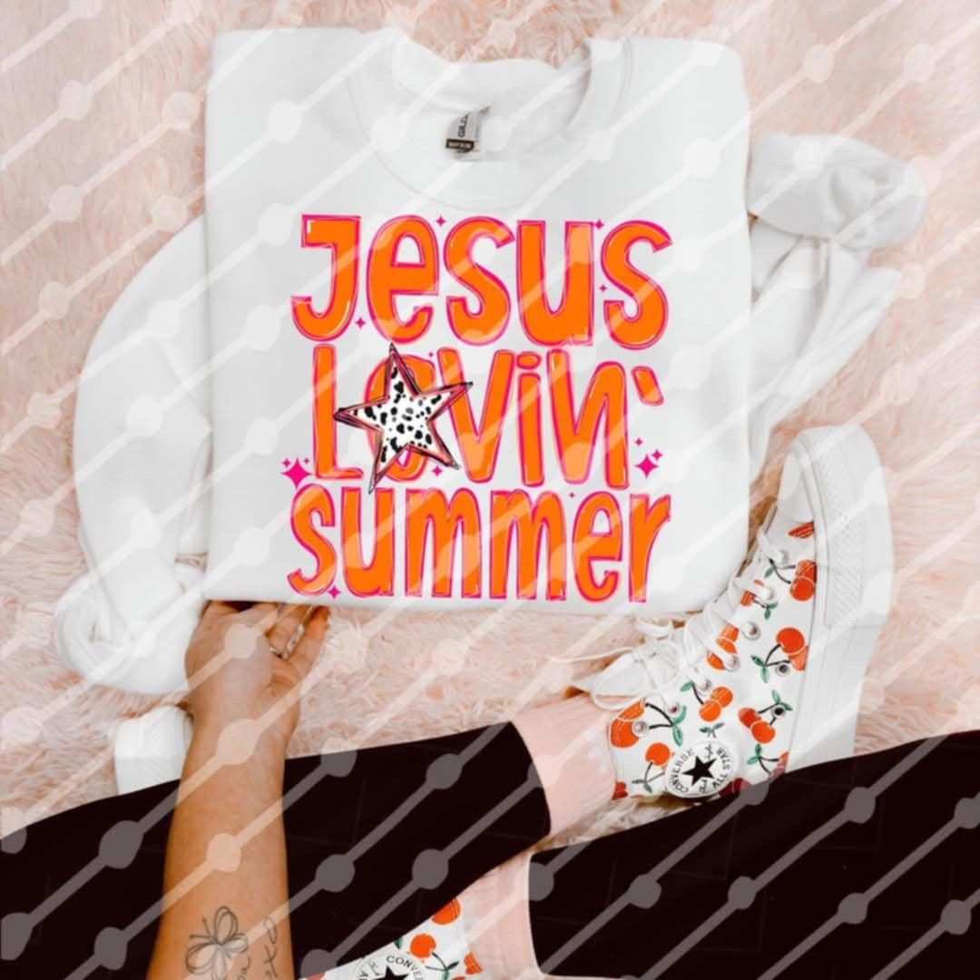 Jesus lovin summer (JBD) 96593 DTF transfer