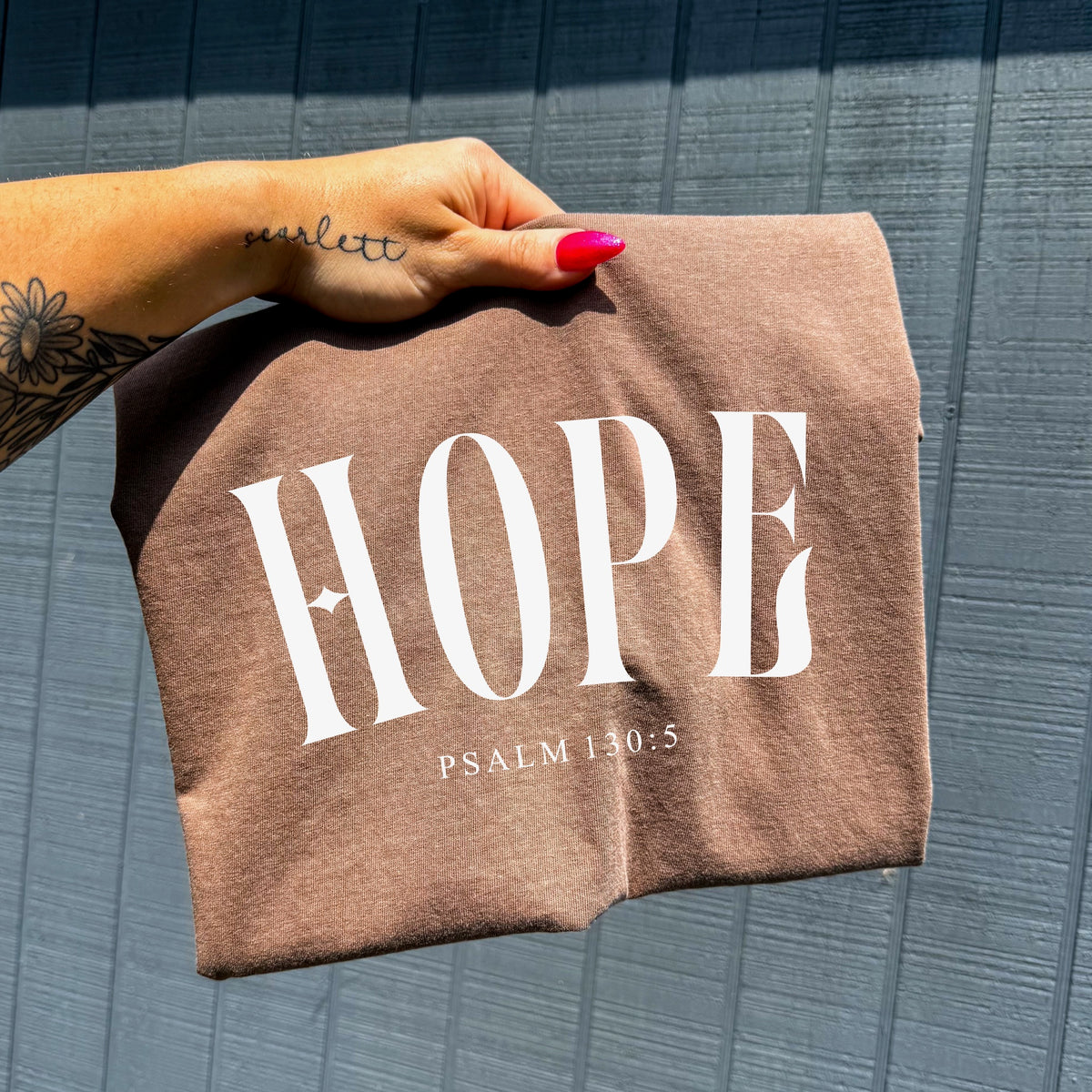 Hope arched WHITE DTF Transfer