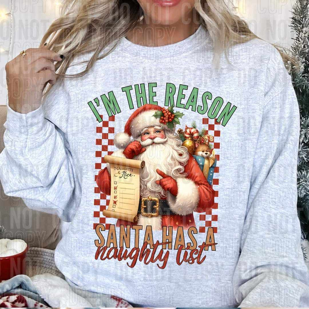 I’m the reason Santa has a naughty list (SBB) 62275 DTF transfer