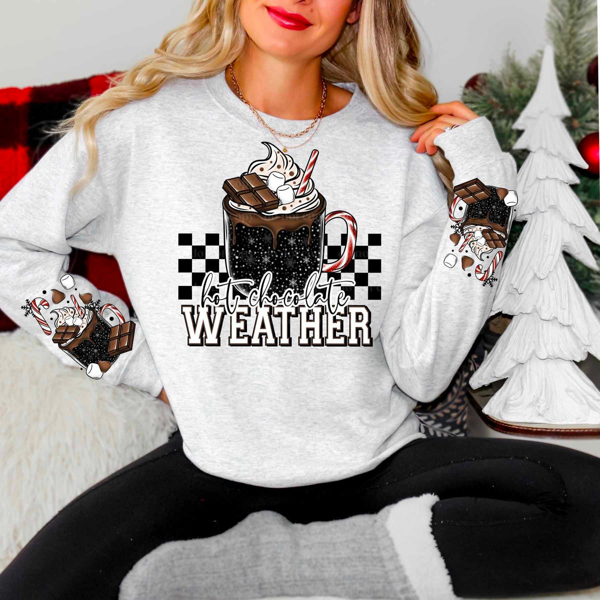 Hot chocolate weather FRONT ONLY (CSC) 60693 DTF transfer