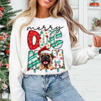 Merry dog mom pug 53979 DTF transfer