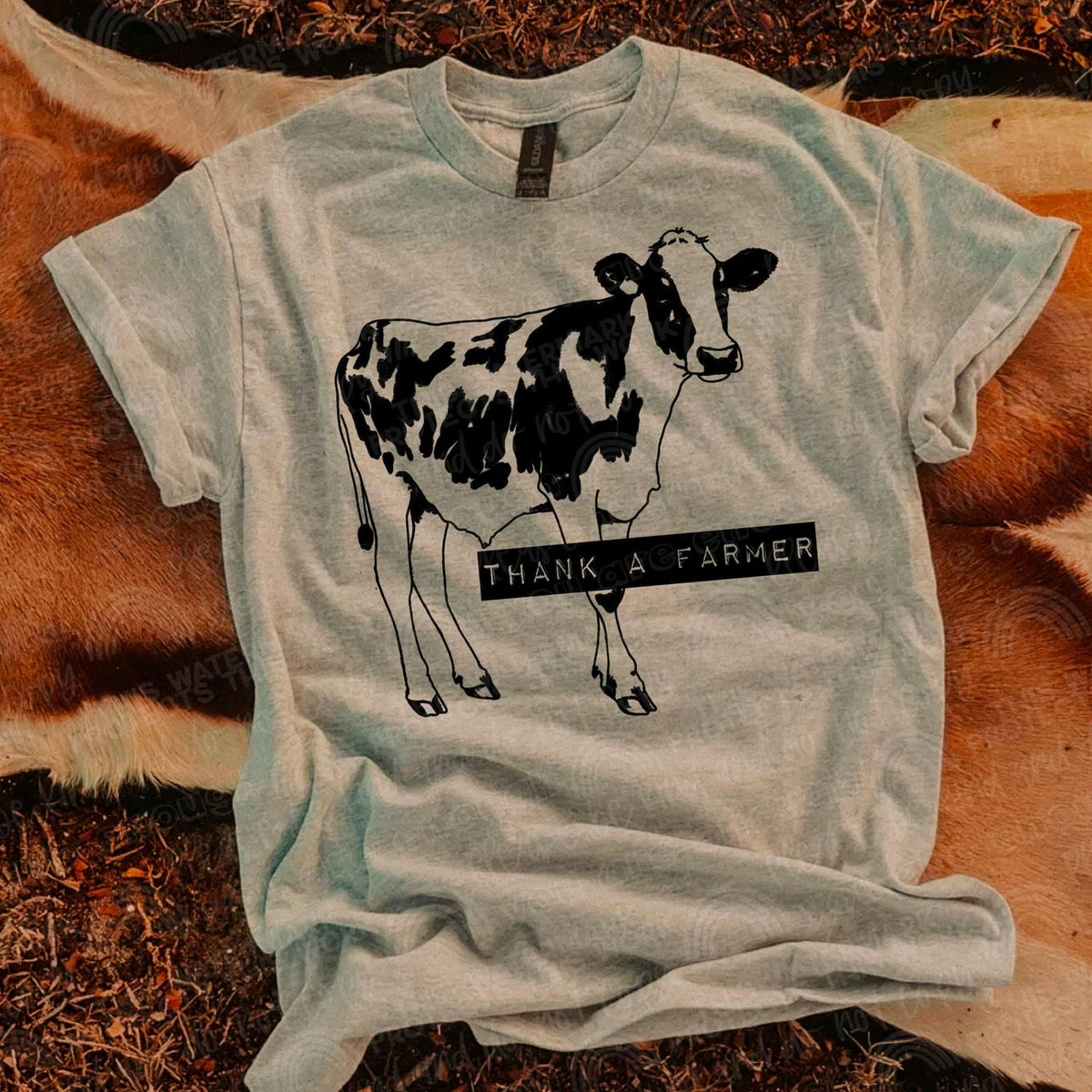 Thank a Farmer Cow (Sal) DTF transfer