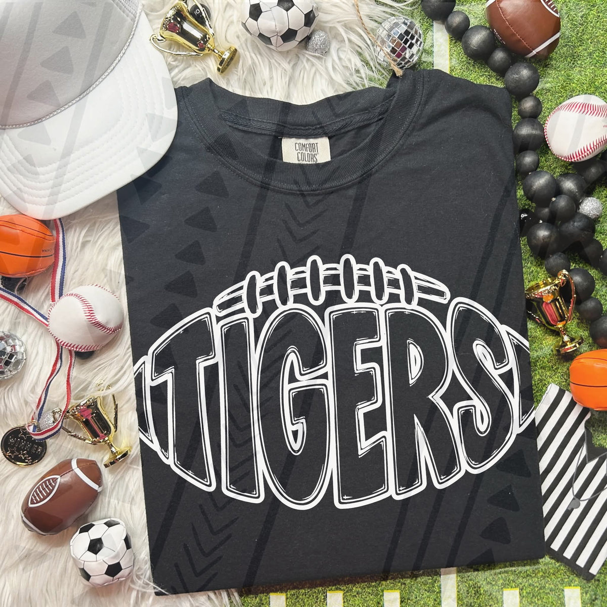 Tigers football WHITE (Kai) DTF Transfer