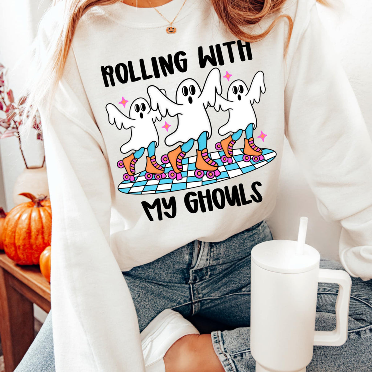 Rolling With My Ghouls (cmd) DTF Transfer