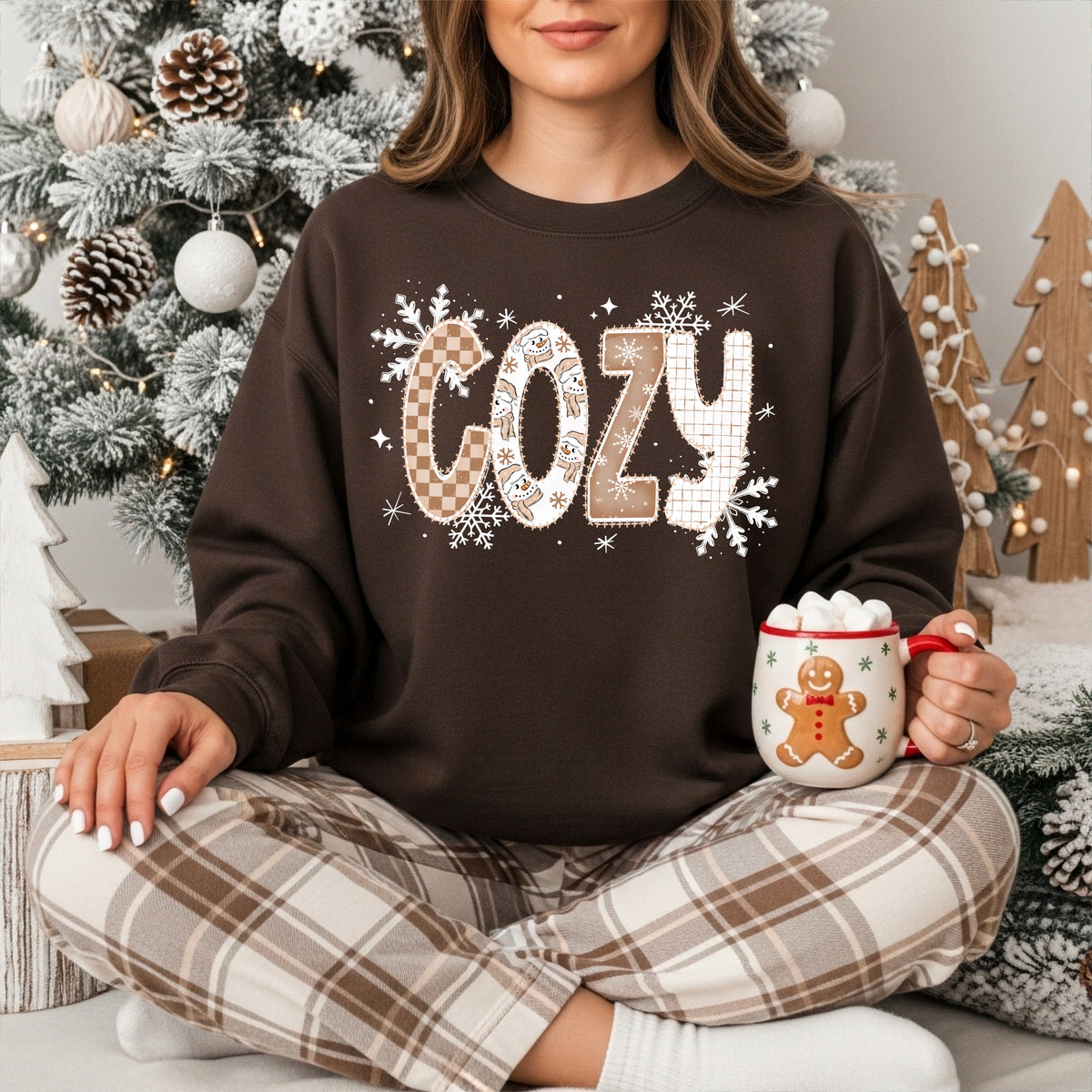Cozy cream and white (csc) DTF Transfer