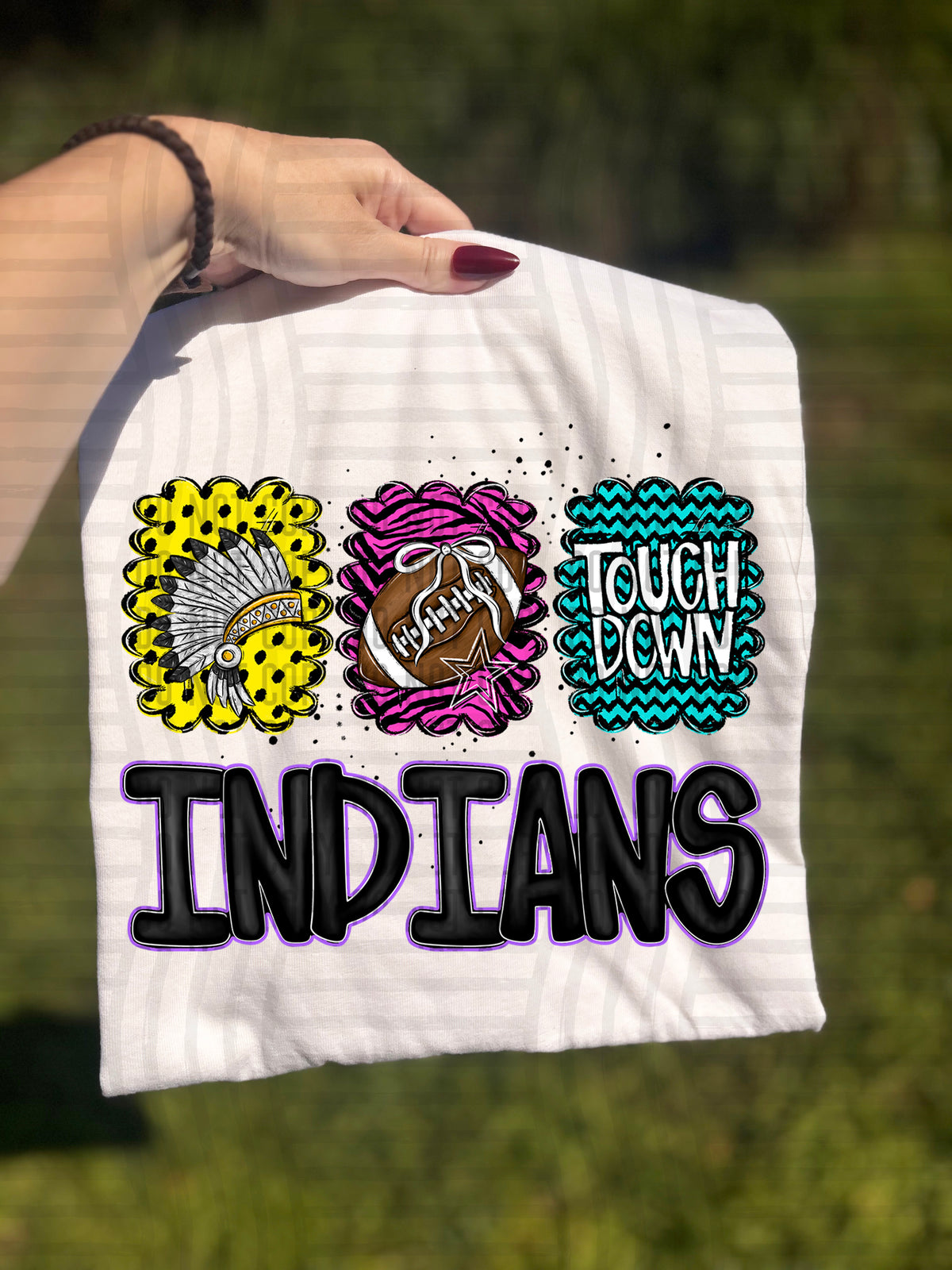 Yellow Indians Preppy Bright Trio (Caplinger) 113082 DTF transfer
