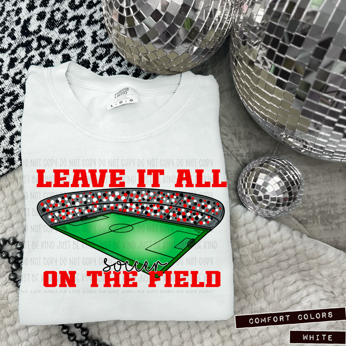 Soccer Leave It All On The Field Red (Caplinger) 83438 DTF Transfer