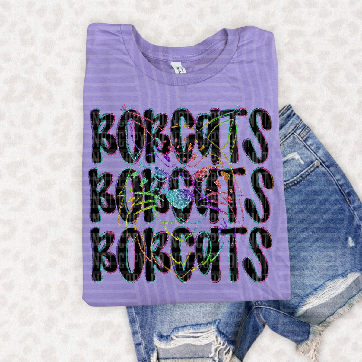 Bobcats Word Stacked 108507 DTF Transfer