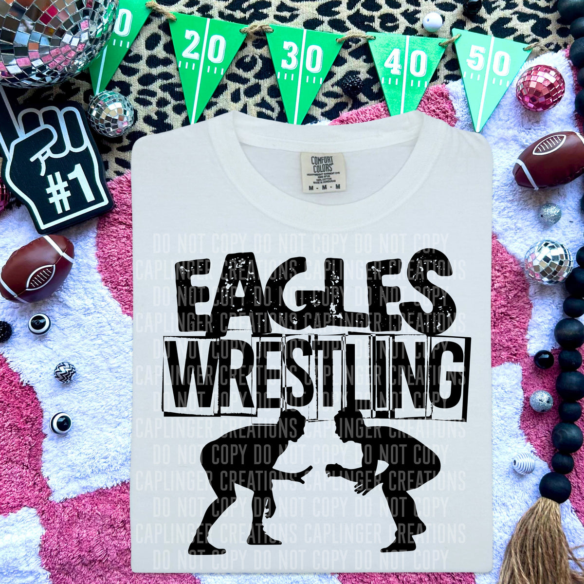 Eagles Wrestling (Caplinger) DTF transfer