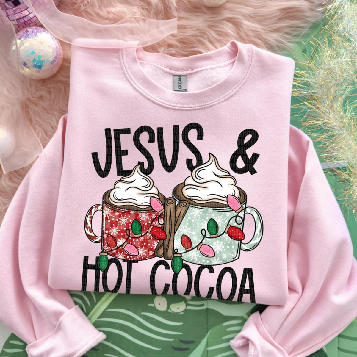 Jesus and Hot Cocoa (SDD) DTF Transfer