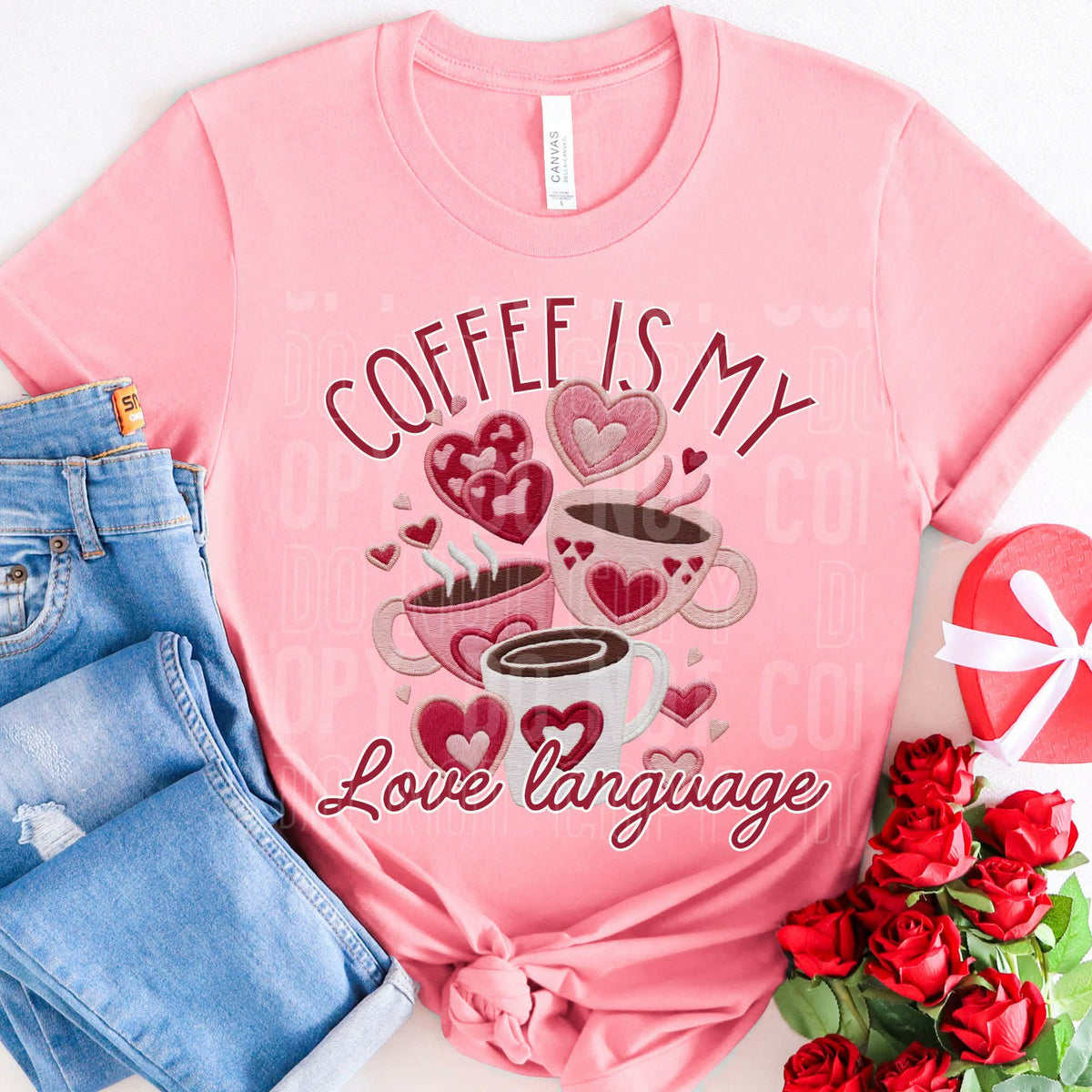 Coffee is my love language (SBB) DTF transfer