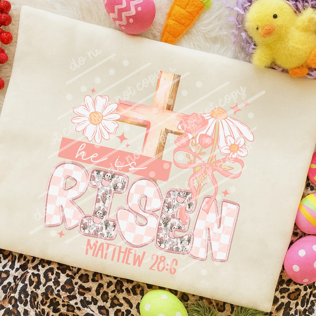 He is risen (exclusive) DTF Transfer