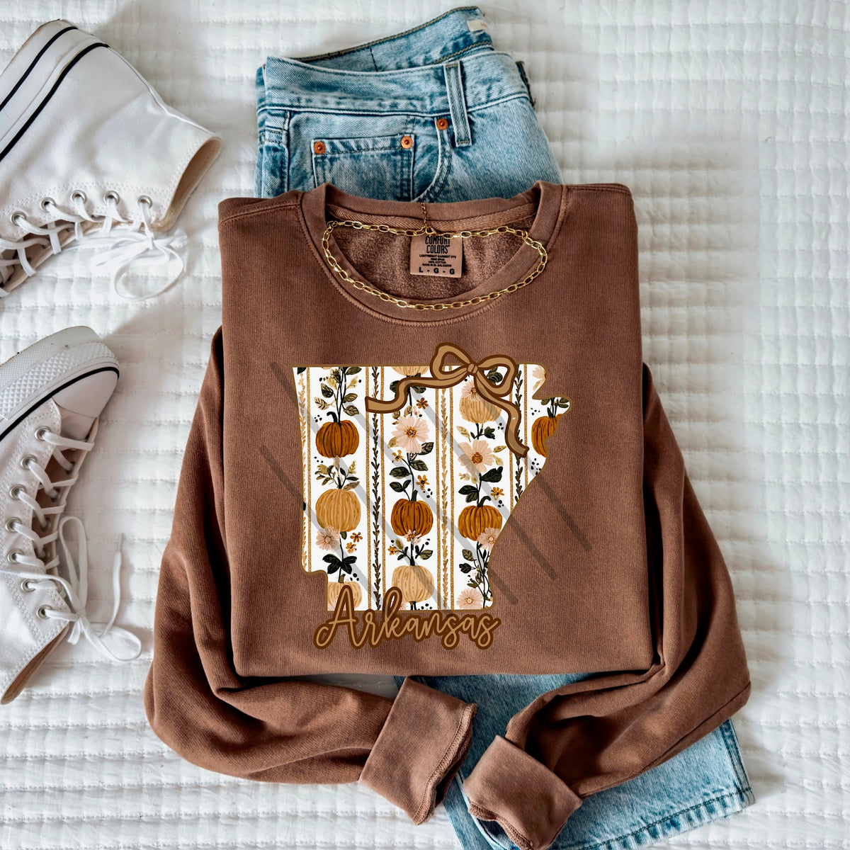 Arkansas fall pumpkin state (MZ) 113587 DTF Transfer