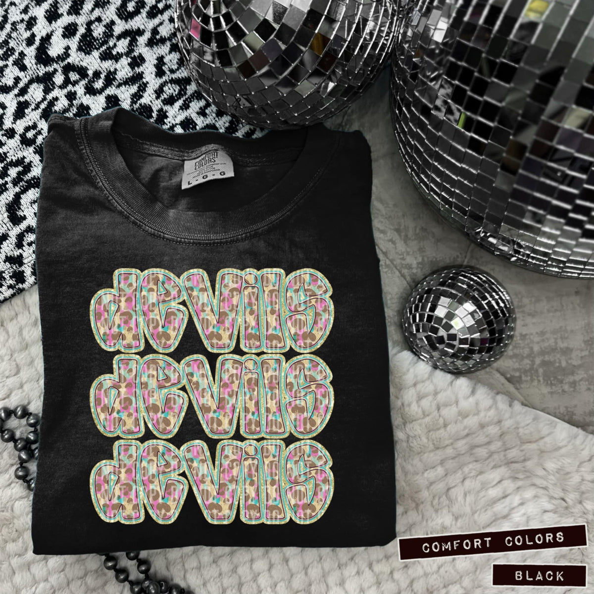 Devils Leopard Stacked (Caplinger) 98483 DTF transfer