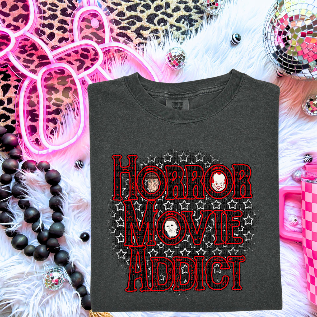 Horror movie addict 103668 DTF transfer