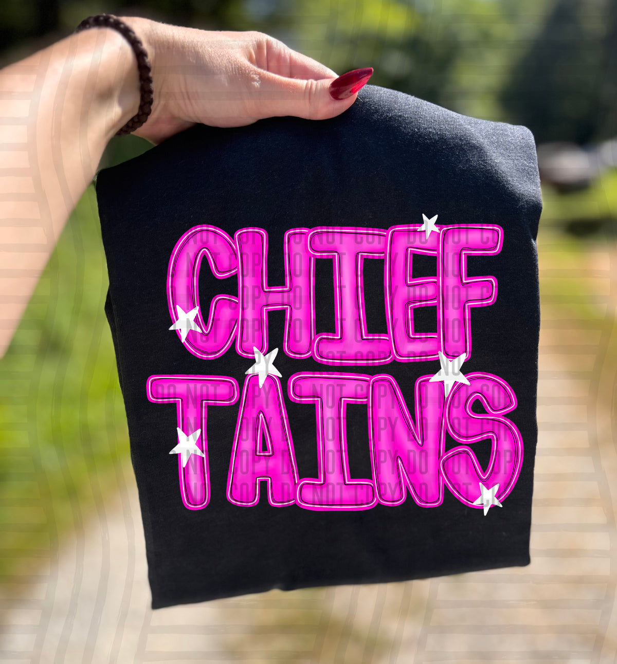 Chieftains Pink And Preppy Split 112872 DTF transfer
