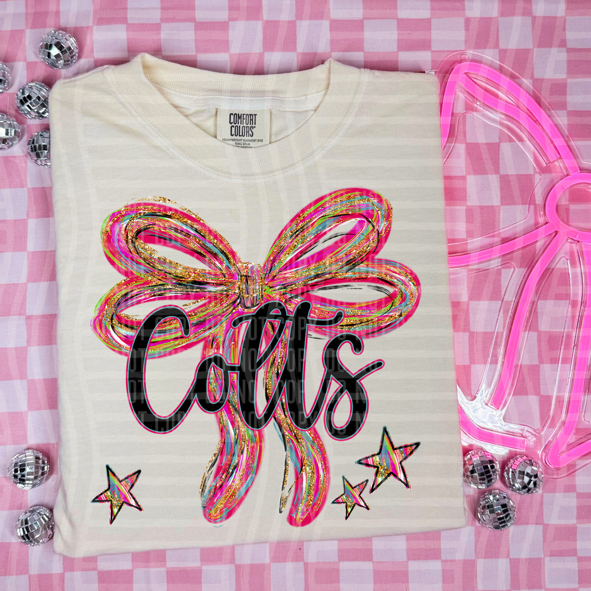 Colts Whimsical Bow (caplinger) DTF transfer
