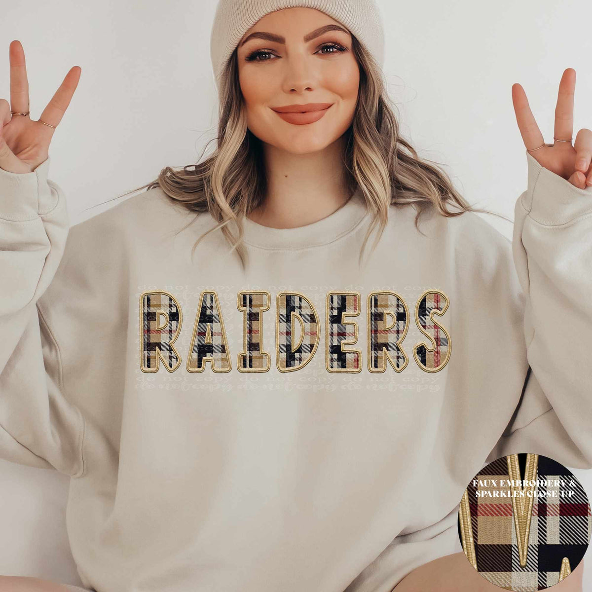 Raiders Plaid TTD 49637 DTF TRANSFER