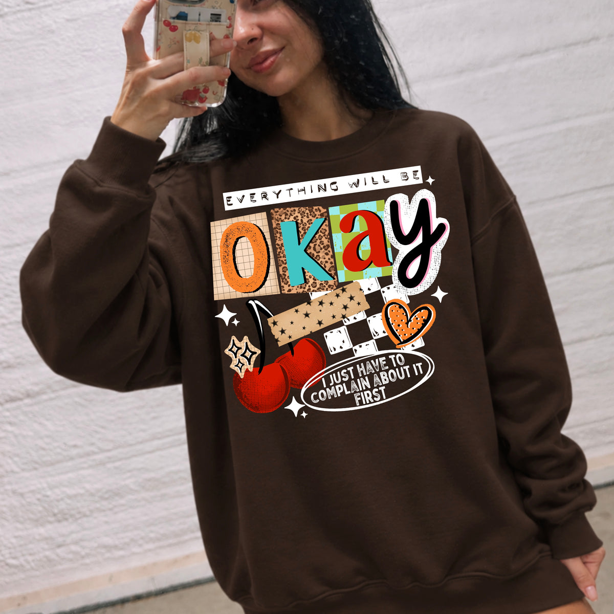 Everything will be okay white (CSC) DTF Transfer