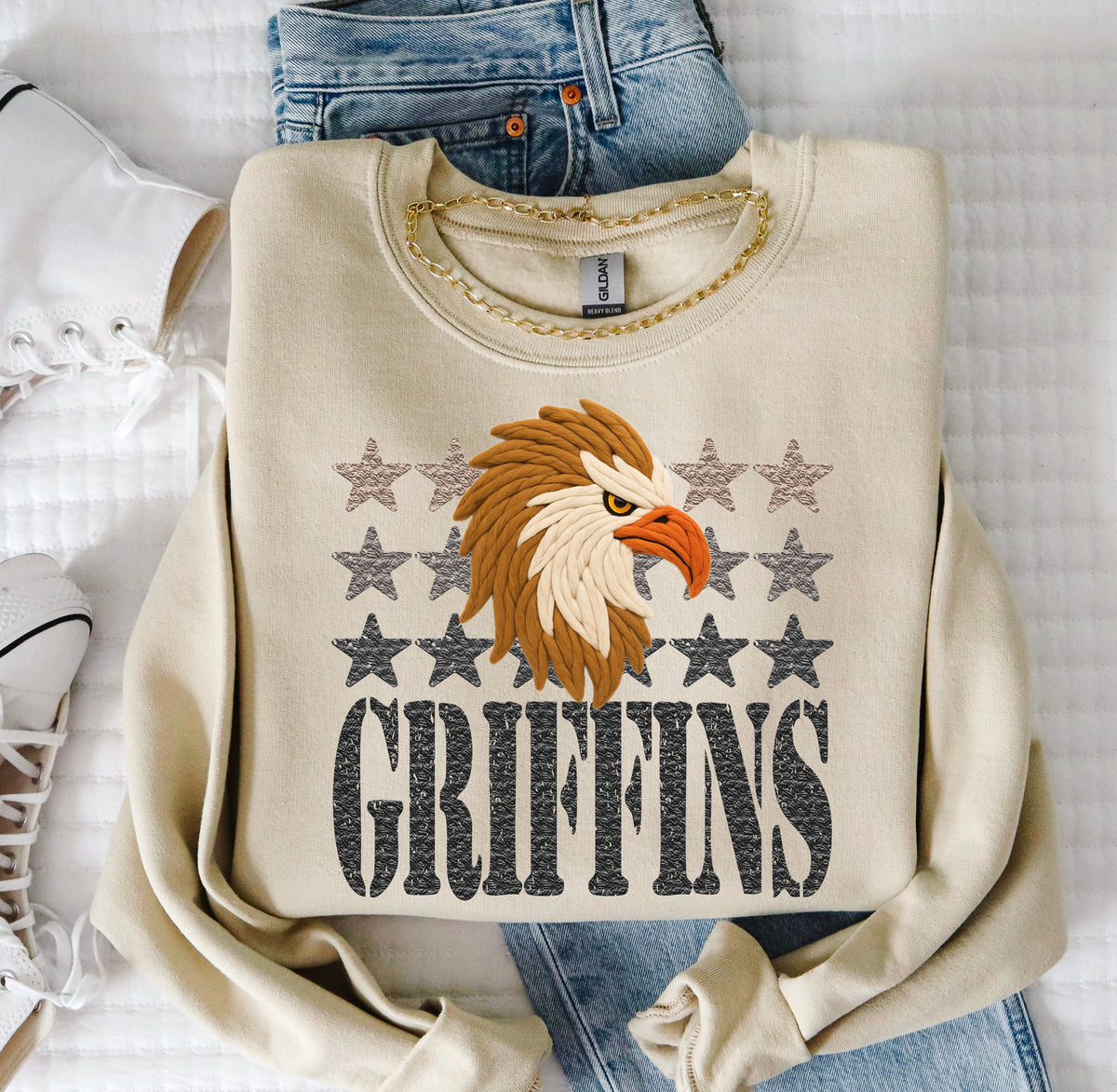 Griffins Yarn Mascot (S&G) DTF transfer