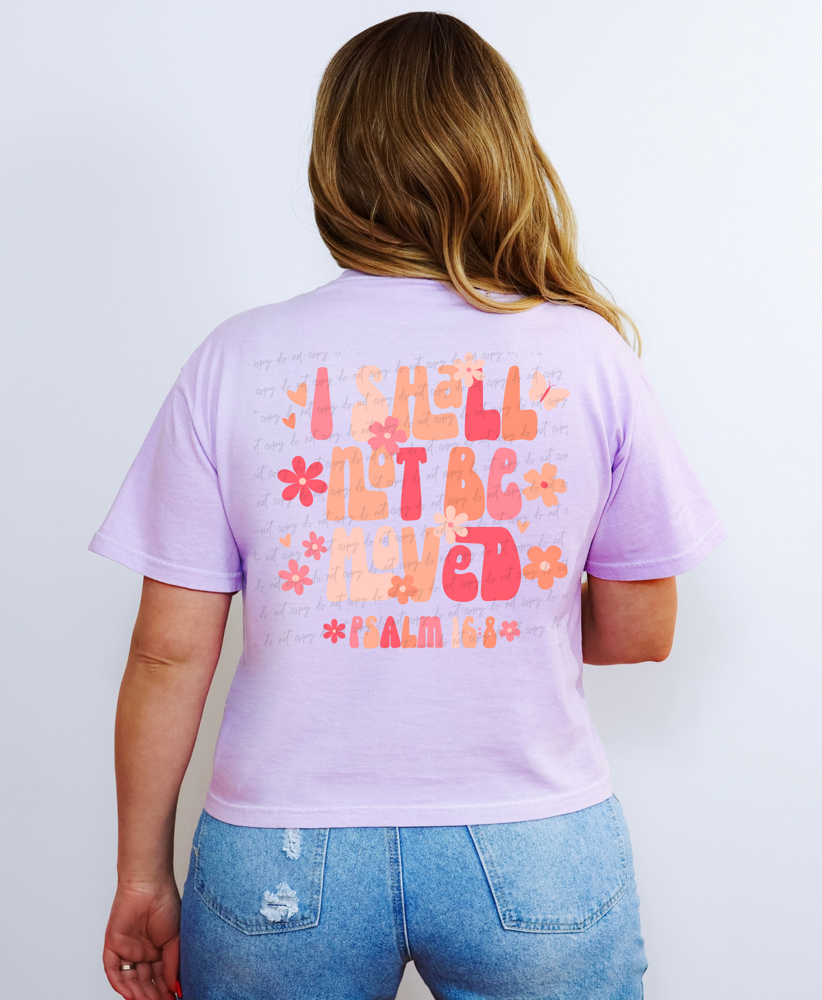 I shall not be moved colorful 28834 DTF Transfer