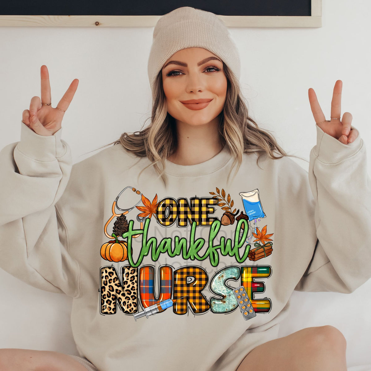 One Thankful Nurse-38822-DTF transfer