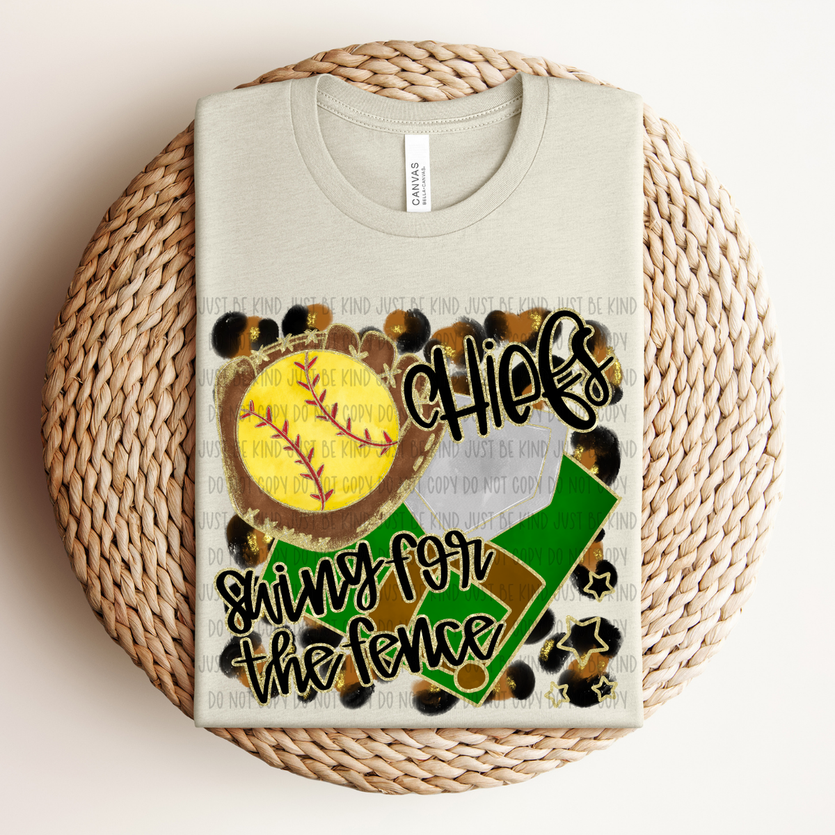 Softball Cheifs Swing For The Fence (Caplinger) 83465 DTF Transfer