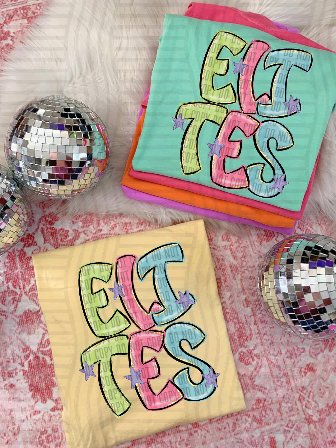 Elites Glittery & Preppy Mascots (Caplinger) DTF transfer