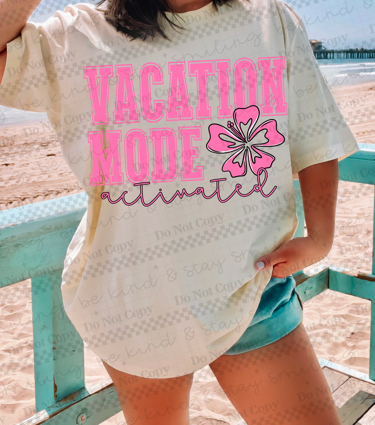 Vacation made activated pink (CMLD) 100439 DTF transfer