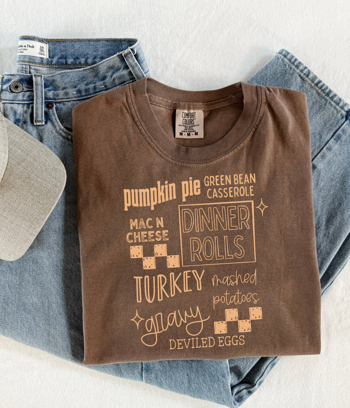 Thanksgiving food collage cream (CSC) DTF Transfer