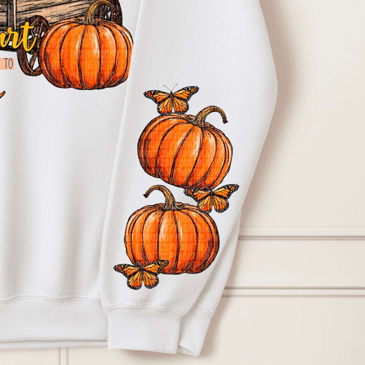 My Heart Belongs to Fall SLEEVE DTF transfer