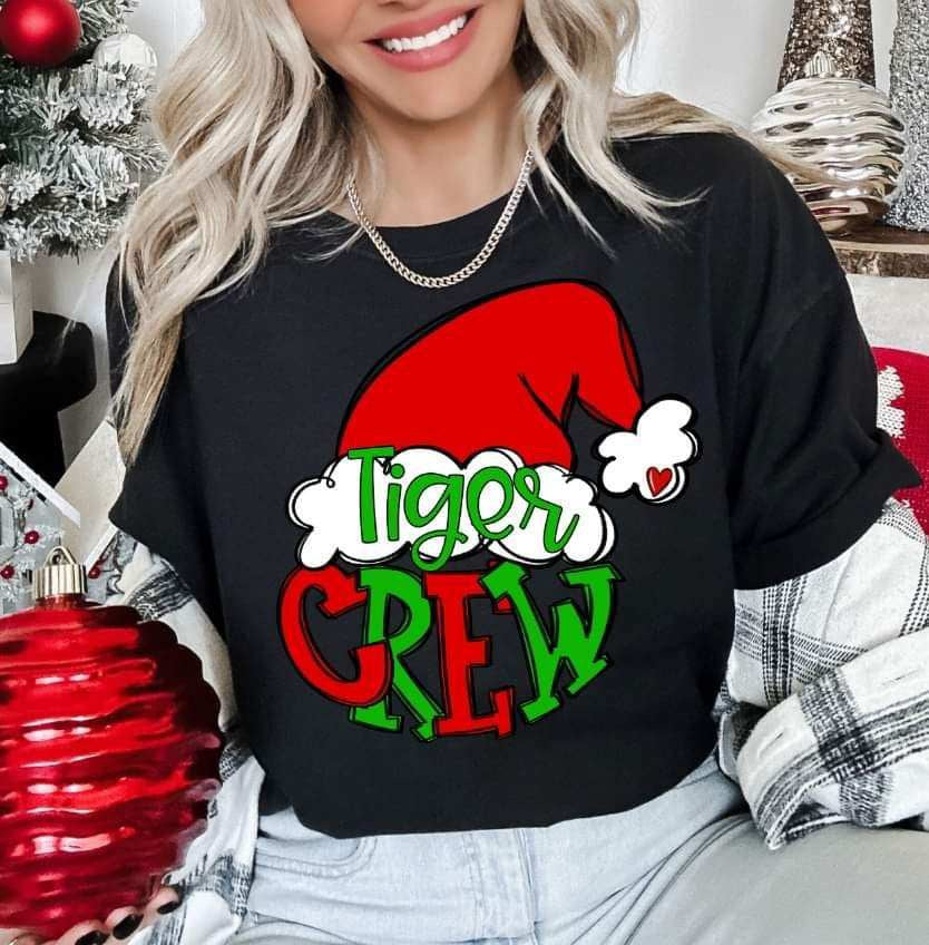 Tiger crew Santa hat (S&G) 70457 DTF transfer