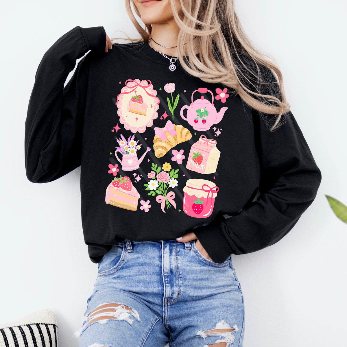 Girly Strawberry Collage 113836 DTF transfer