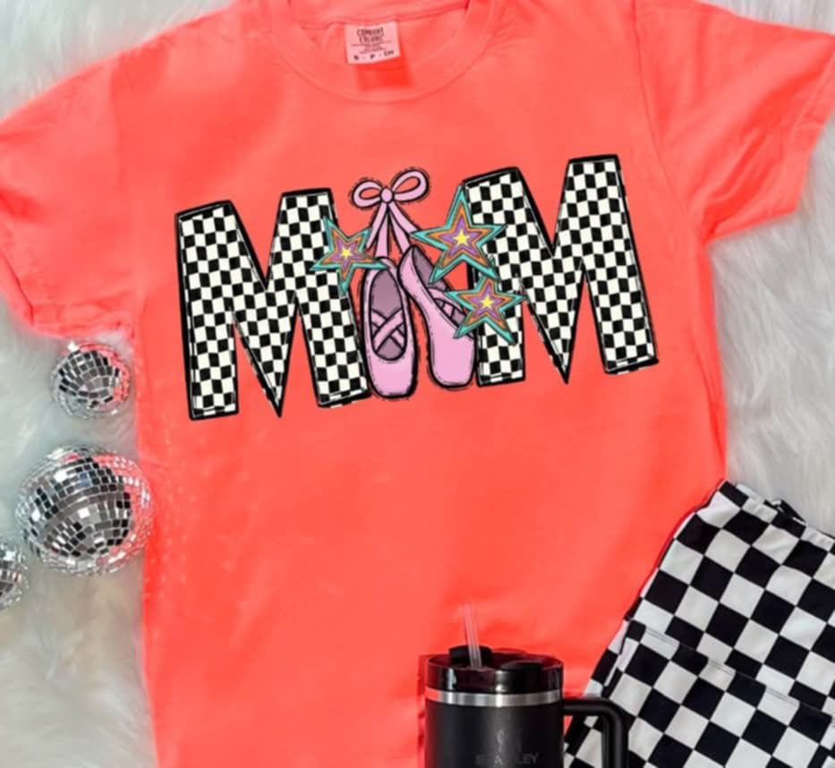 Ballet mom checkered (S&G) 87180 DTF transfer