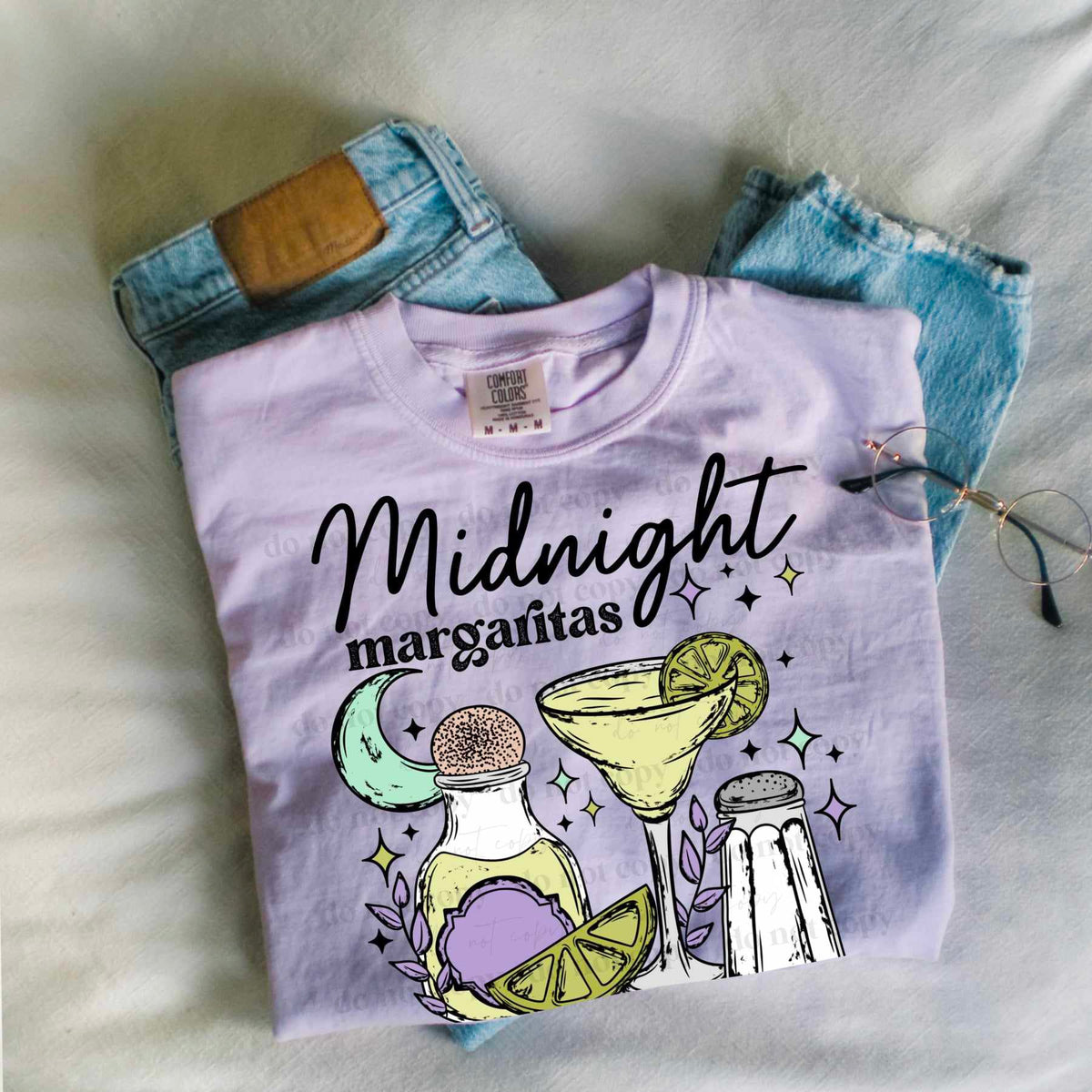 Midnight margaritas BLACK COLOR (CSC) 73721 DTF transfer