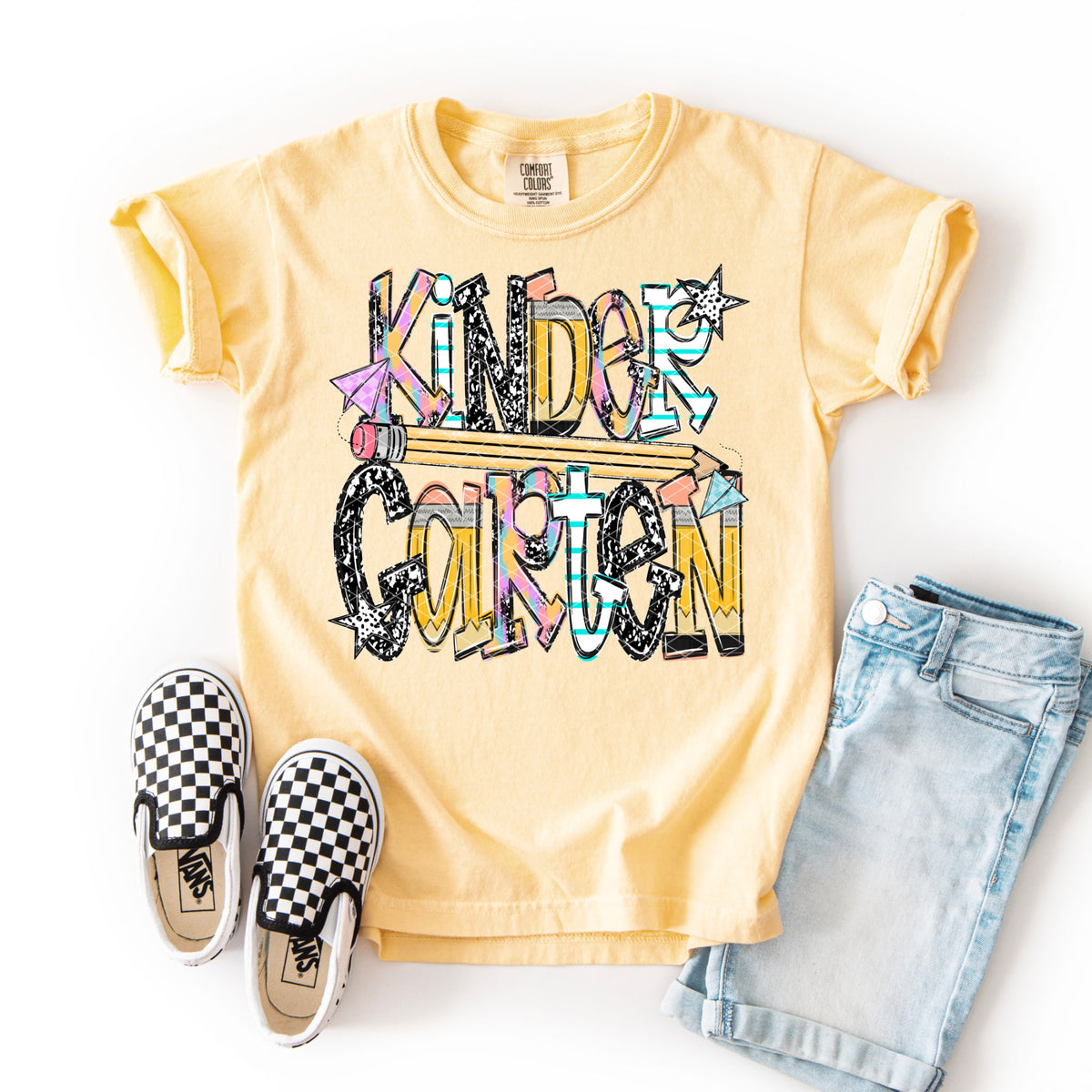 Kindergarten with pencil Sunday Special DTF transfer