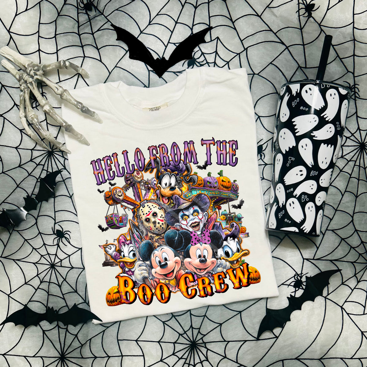 Hello From The Boo crew Mouse (chaos) 110272 DTF transfer