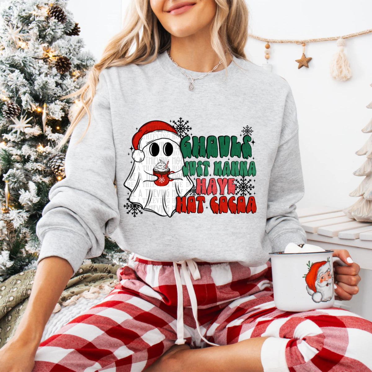 Ghouls just wanna have hot cocoa 107996 DTF transfer