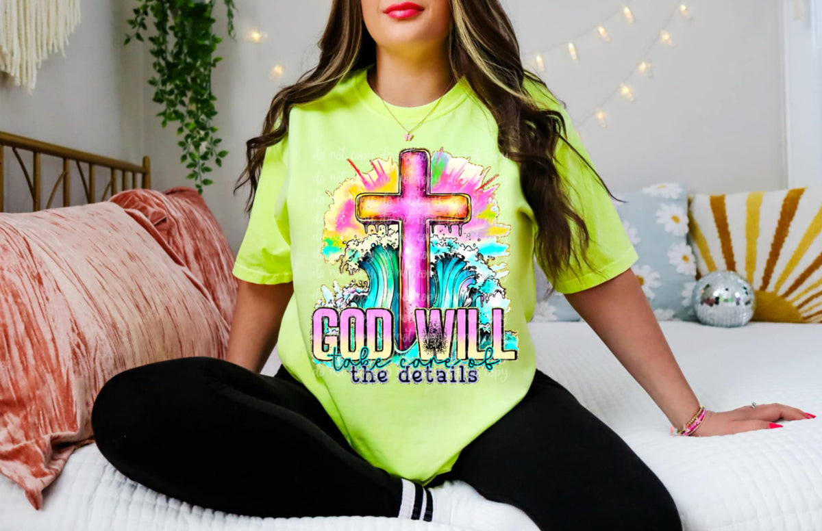 God will take care of the details (C’s) 100487 DTF transfer