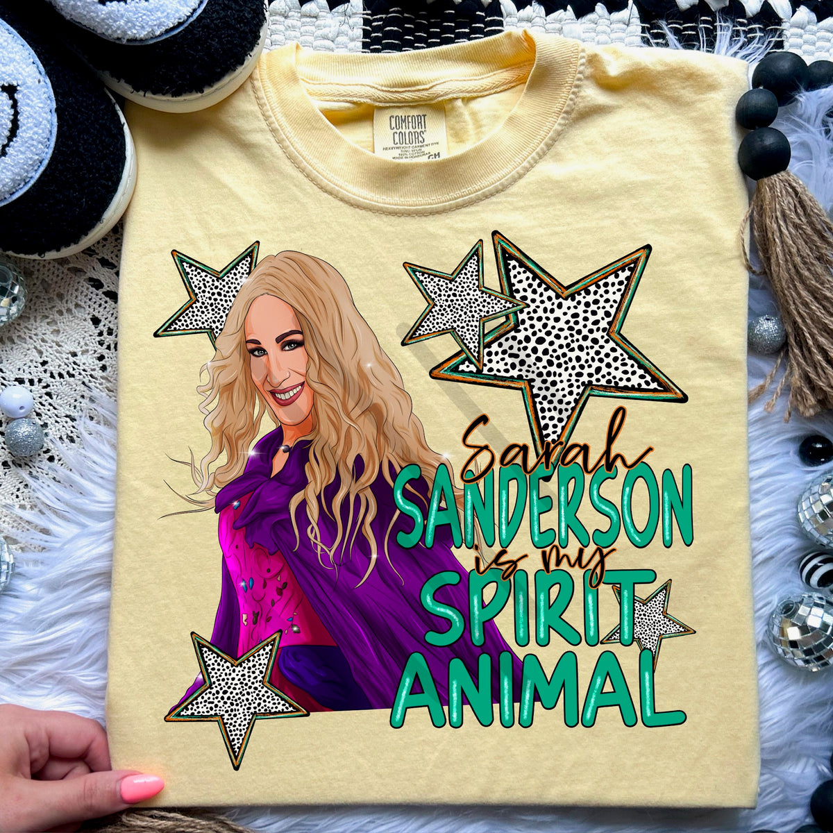 Witch blonde hair spirit animal (sarcastic momma) 113723 DTF transfer
