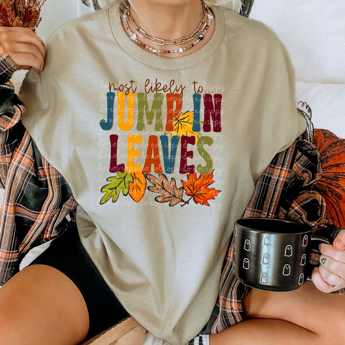 Most Likely to Jump in the Leaves (s&g) 114512 DTF transfer