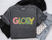 Glory patterned font (S&G) 60410 DTF transfer