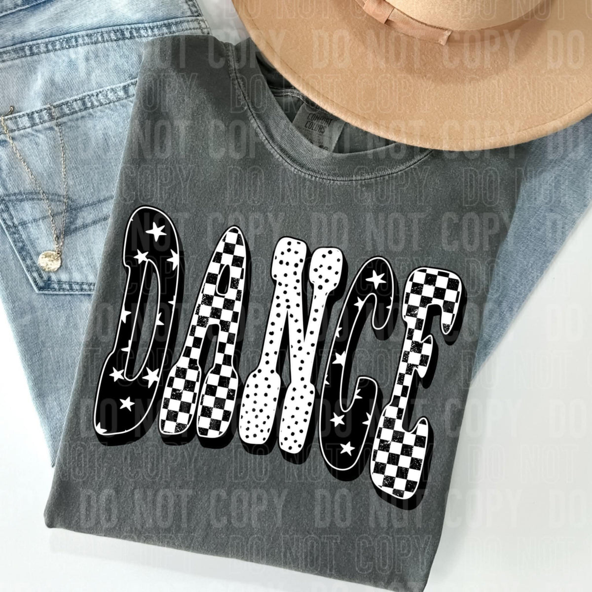 Dance black and white (SBB) 109878 DTF transfer