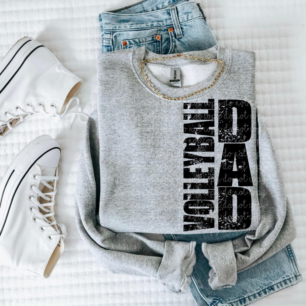 Volleyball dad vertical grunge 93207 DTF transfer
