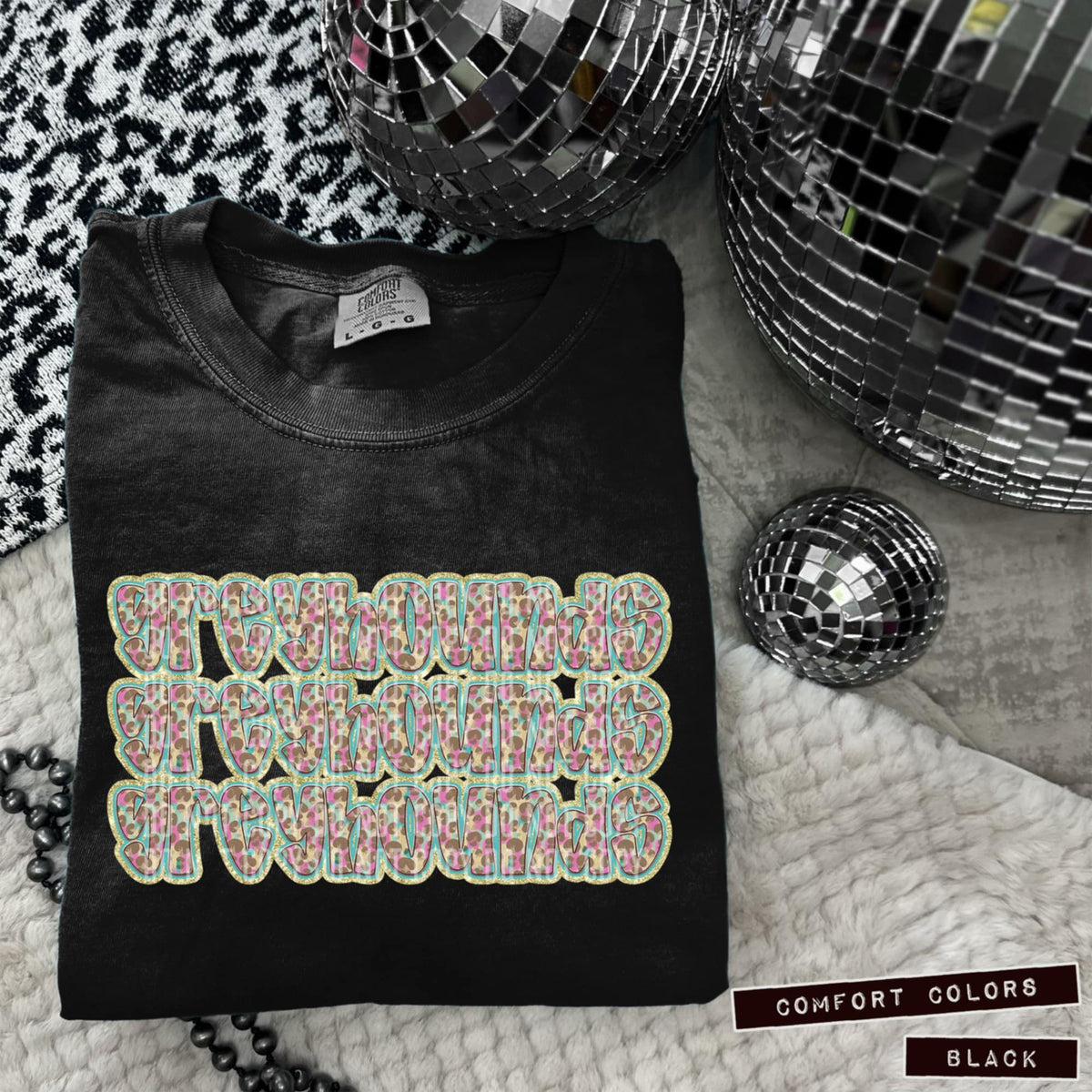 Greyhounds Leopard Stacked (Caplinger) 98554 DTF transfer