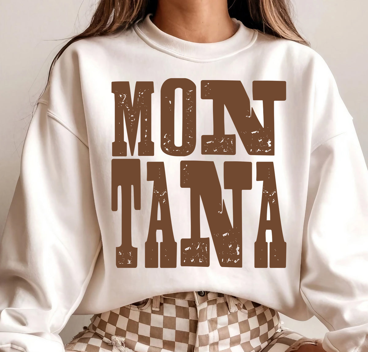Montana Brown Grunge (S&G) DTF Transfer